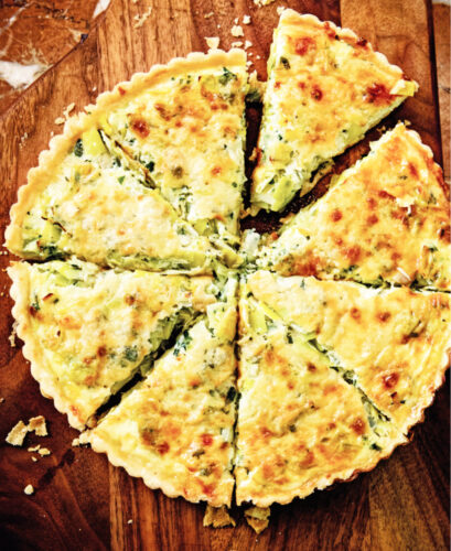The quiche that made  Michael Anthony love leeks